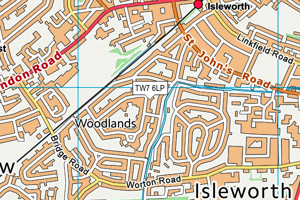TW7 6LP map - OS VectorMap District (Ordnance Survey)