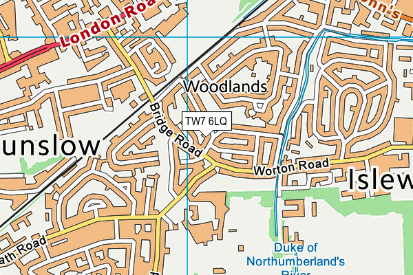 TW7 6LQ map - OS VectorMap District (Ordnance Survey)