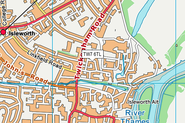 TW7 6TL map - OS VectorMap District (Ordnance Survey)