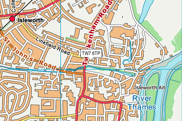 TW7 6TP map - OS VectorMap District (Ordnance Survey)