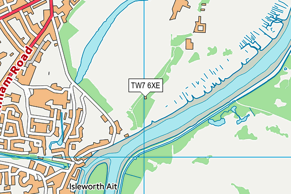 TW7 6XE map - OS VectorMap District (Ordnance Survey)