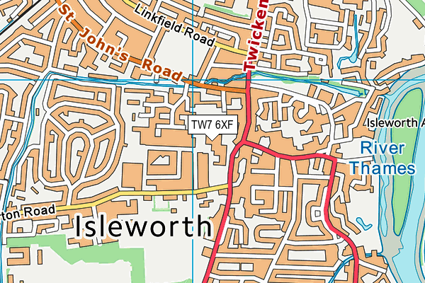 Gumley House Convent School map (TW7 6XF) - OS VectorMap District (Ordnance Survey)