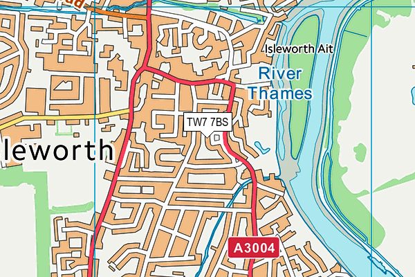 TW7 7BS map - OS VectorMap District (Ordnance Survey)