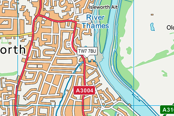 TW7 7BU map - OS VectorMap District (Ordnance Survey)
