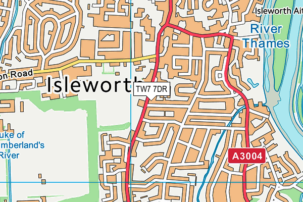TW7 7DR map - OS VectorMap District (Ordnance Survey)