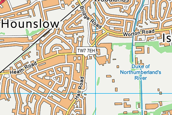TW7 7EH map - OS VectorMap District (Ordnance Survey)