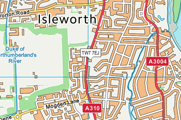 TW7 7EJ map - OS VectorMap District (Ordnance Survey)