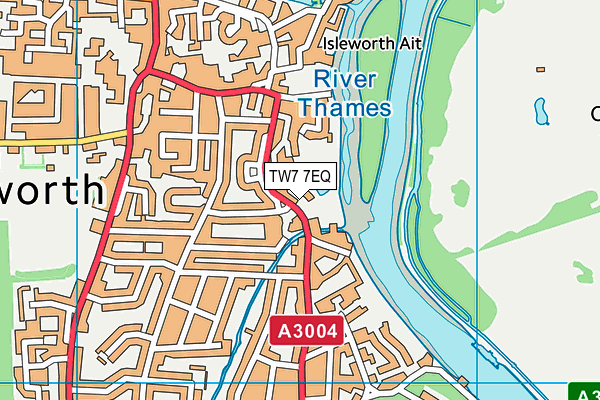 TW7 7EQ map - OS VectorMap District (Ordnance Survey)