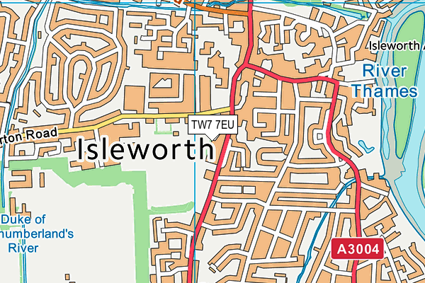 Isleworth Leisure Centre And Library map (TW7 7EU) - OS VectorMap District (Ordnance Survey)