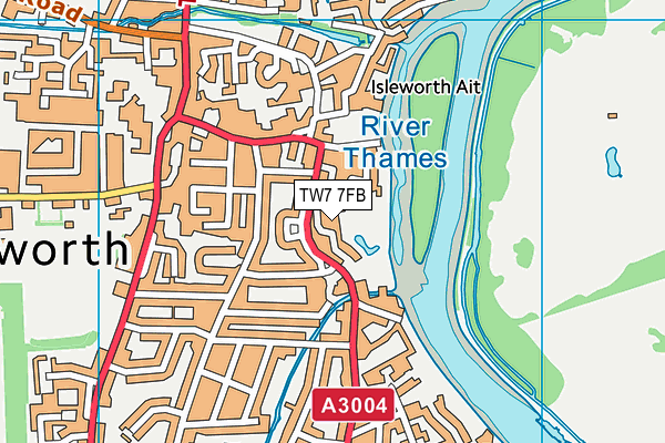 TW7 7FB map - OS VectorMap District (Ordnance Survey)