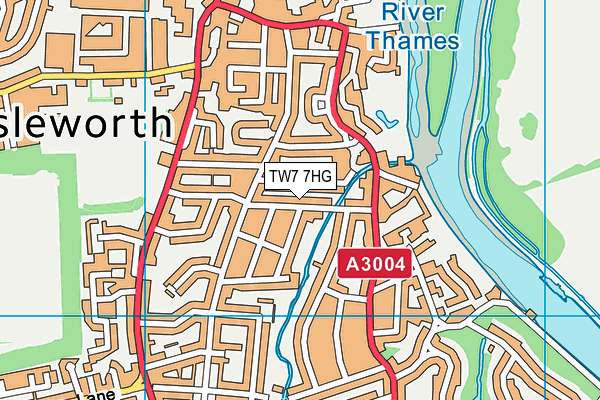 TW7 7HG map - OS VectorMap District (Ordnance Survey)
