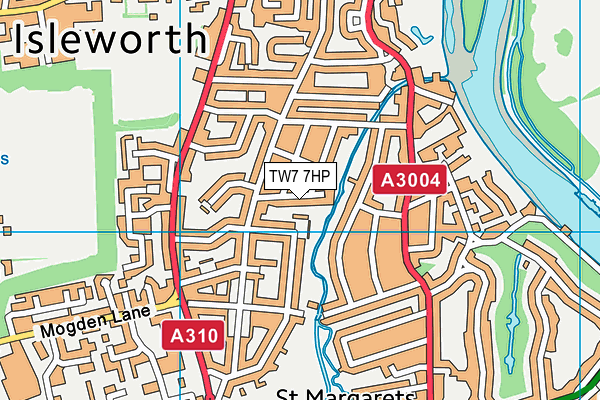 TW7 7HP map - OS VectorMap District (Ordnance Survey)