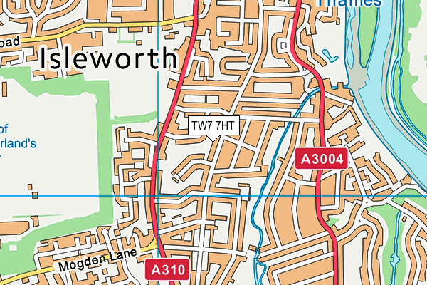 TW7 7HT map - OS VectorMap District (Ordnance Survey)