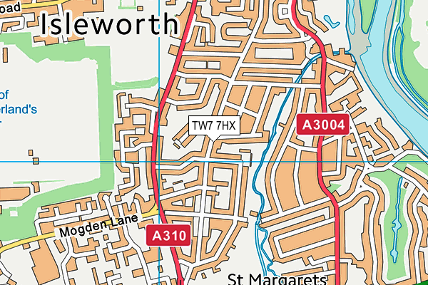 TW7 7HX map - OS VectorMap District (Ordnance Survey)