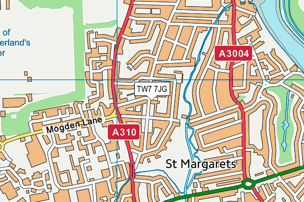 TW7 7JG map - OS VectorMap District (Ordnance Survey)