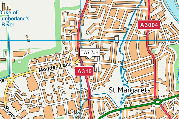 TW7 7JH map - OS VectorMap District (Ordnance Survey)