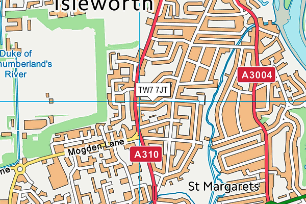 TW7 7JT map - OS VectorMap District (Ordnance Survey)