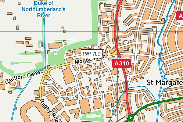 TW7 7LD map - OS VectorMap District (Ordnance Survey)