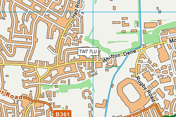 TW7 7LU map - OS VectorMap District (Ordnance Survey)