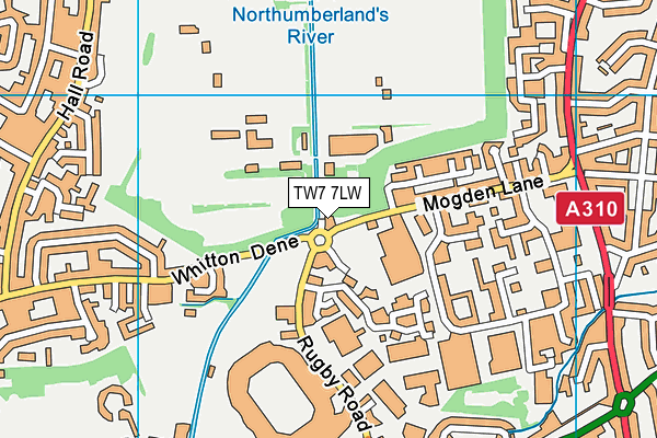 TW7 7LW map - OS VectorMap District (Ordnance Survey)