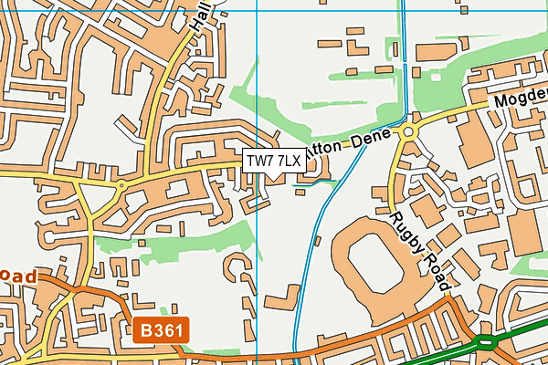 TW7 7LX map - OS VectorMap District (Ordnance Survey)