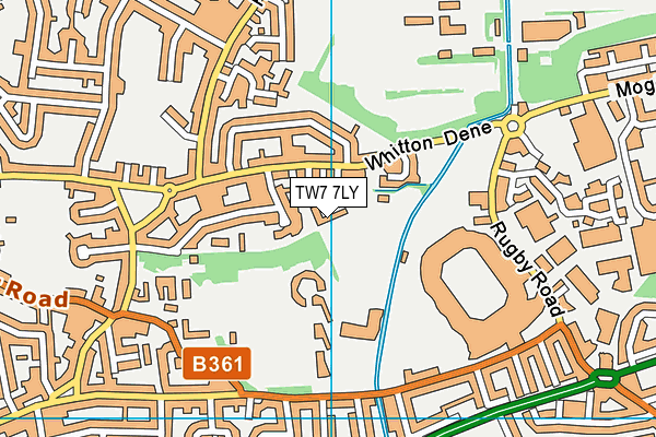 TW7 7LY map - OS VectorMap District (Ordnance Survey)