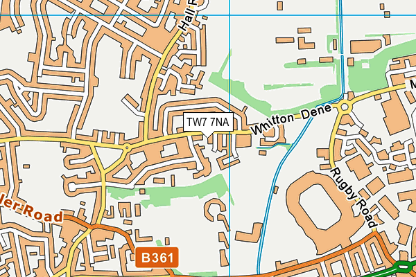 TW7 7NA map - OS VectorMap District (Ordnance Survey)