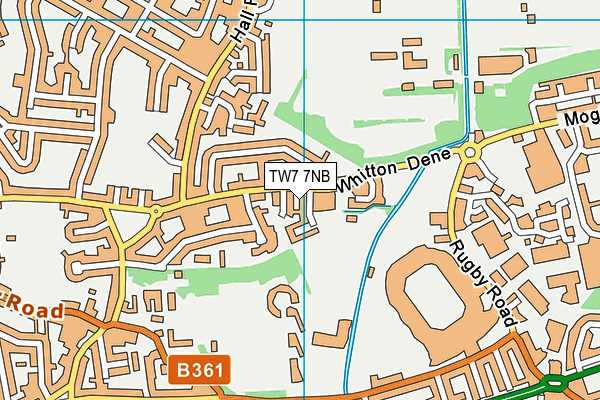 TW7 7NB map - OS VectorMap District (Ordnance Survey)