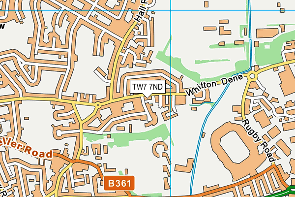 TW7 7ND map - OS VectorMap District (Ordnance Survey)