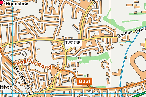 TW7 7NE map - OS VectorMap District (Ordnance Survey)