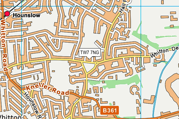 TW7 7NG map - OS VectorMap District (Ordnance Survey)