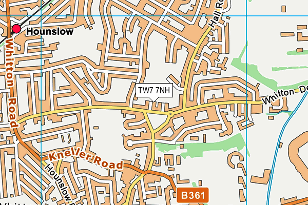 TW7 7NH map - OS VectorMap District (Ordnance Survey)