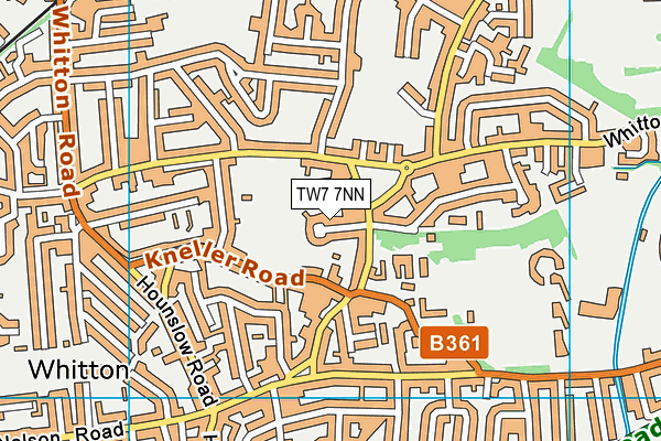 TW7 7NN map - OS VectorMap District (Ordnance Survey)