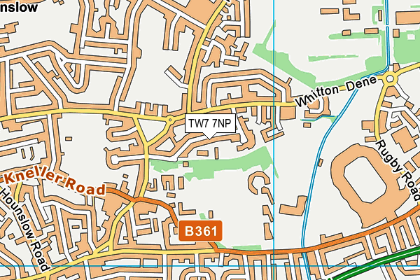 TW7 7NP map - OS VectorMap District (Ordnance Survey)