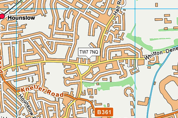 TW7 7NQ map - OS VectorMap District (Ordnance Survey)