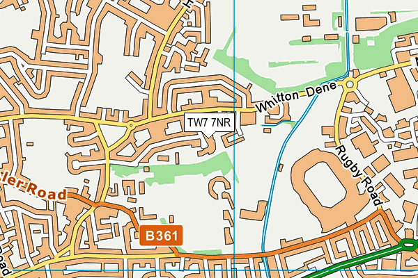 TW7 7NR map - OS VectorMap District (Ordnance Survey)