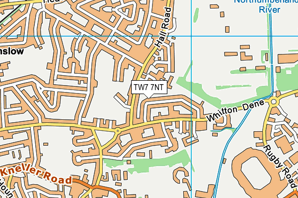 TW7 7NT map - OS VectorMap District (Ordnance Survey)