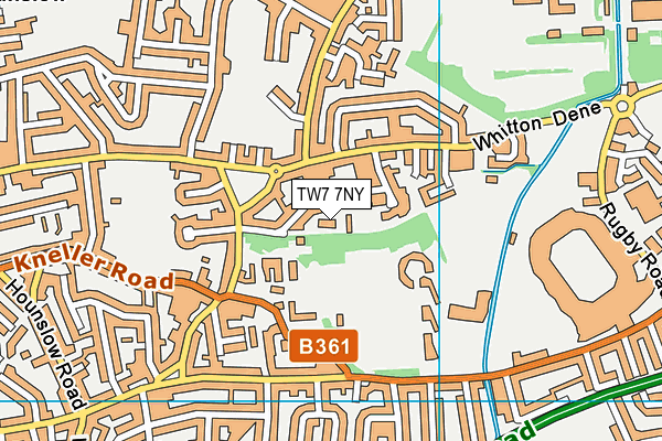 TW7 7NY map - OS VectorMap District (Ordnance Survey)