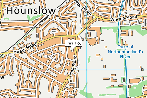 TW7 7PA map - OS VectorMap District (Ordnance Survey)