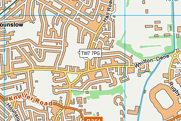 TW7 7PG map - OS VectorMap District (Ordnance Survey)