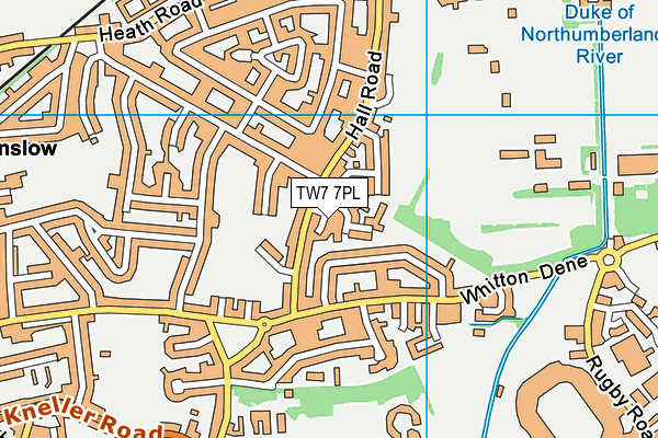 TW7 7PL map - OS VectorMap District (Ordnance Survey)