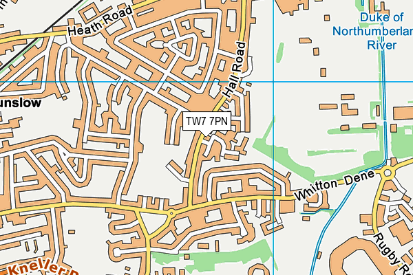 TW7 7PN map - OS VectorMap District (Ordnance Survey)