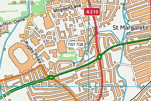 Ivybridge Primary School map (TW7 7QB) - OS VectorMap District (Ordnance Survey)