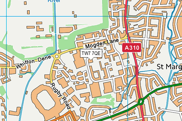 TW7 7QE map - OS VectorMap District (Ordnance Survey)