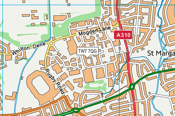 TW7 7QG map - OS VectorMap District (Ordnance Survey)