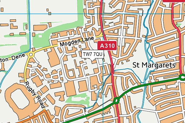 TW7 7QU map - OS VectorMap District (Ordnance Survey)