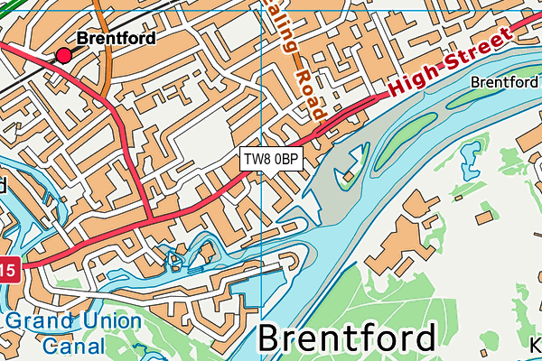 TW8 0BP map - OS VectorMap District (Ordnance Survey)