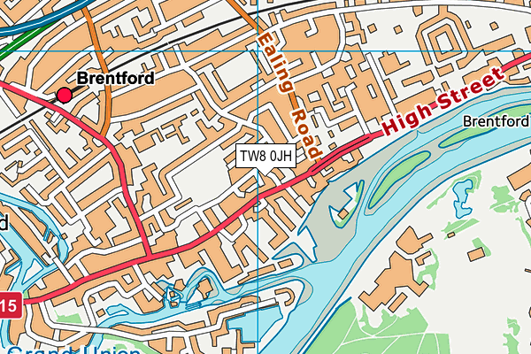 TW8 0JH map - OS VectorMap District (Ordnance Survey)