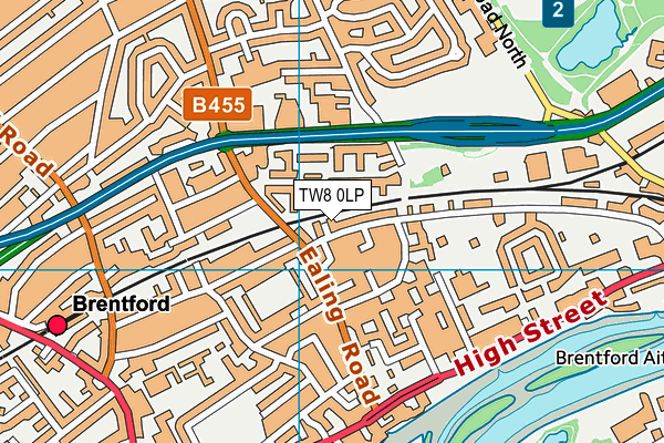 TW8 0LP map - OS VectorMap District (Ordnance Survey)