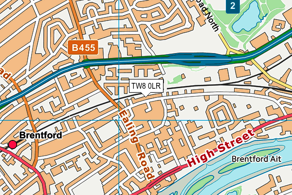 TW8 0LR map - OS VectorMap District (Ordnance Survey)